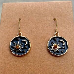 Gold Celestial Earrings